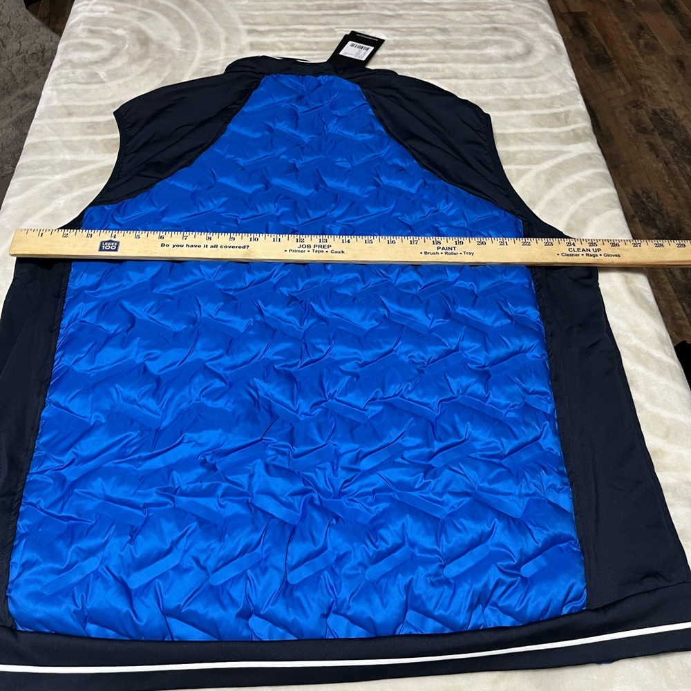 Abacus Grove Hybrid Vest Golf Quilted Full Zip Blue Black Men Size XXL - Picture 8 of 8